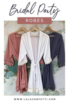 Whether you need fall bridesmaid robes, winter bridesmaid robes, spring bridesmaid robes or summer bridesmaid robes- we have you covered with our bridal party robes! These personalized bridesmaid robes make the best bridesmaid gift. Bridal party robes cotton will look so pretty in your bridal party robes pictures! We also have flower girl robes, robes for the bride, plus size bridesmaid robes, & floral bridal party robes robes. #bridesmaidgift #bridalpartyrobes #bridesmaidrobes Getting Ready Shots, Personalized Robes, Winter Bridesmaids, Personalized Robe, Bride And Bridesmaids