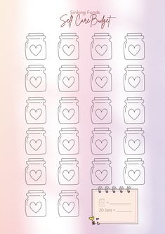 Hi guys! I'm trying to create my own challenge sheets and I'd like to share them with you. If you're not familiar with these trackers, this is used to monitor your savings by shading the jars everytime you add money to your stash. You can customize the amount to make sure that it fits you perfectly! Please let me know if you want more! 💌 Saving Challenge Rupiah, Budget Binder Free Printables, Budget Binder Free, Savings Goal Tracker, Saving Cards, Money Template, Jar Saving, Savings Goal