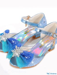 OrcaJump - Girls Sandals Princess Flower Girl Shoes Big Kids PU Pump for Party, Daily, and Evening Wear, EU36 Shoes Princess, Zapatos Mary Jane, Flower Girl Shoes, Princess Flower, Shoes Big, Girls Heels, Princess Shoes, Fancy Shoes, Cosplay Shoes