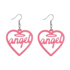 angel heart earrings boogzel apparel Y2k Fashion Early 2000s Aesthetic, Euphoria Cassie, Y2k Fashion Early 2000s, Accessories Png, Lol Omg Dolls, Early 2000s Aesthetic, Omg Dolls, Early 2000s Style, Clothing Y2k