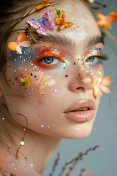 Spring Makeup Trends, Futuristic Makeup, Artistic Portraits, Face Art Makeup, Blog Art, Cool Makeup Looks, Photoshoot Makeup