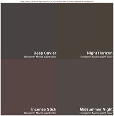 the different shades of paint that are available for each room in your home or office