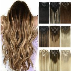 Clip In Human Hair Extensions Quality Assurance- clip in hair extensions are made of 100% remy human hair, silky salon professional human hair, soft like your own natural hair. Our thick & healthy ends are what make our standing out in the market, no tangling, no shedding. Discreet silicon backed clips are strong, hidden & lightweight. Designed to protect your natural hair and ensure your hair sits naturally when wearing our clip in hair extensions. Clip In Hair Extensions Specification - clip i Hair Extensions Dark Brown, Dark Blonde Highlights, Remy Human Hair Weave, Light Blonde Highlights, Extensions Clip In, Remy Hair Extensions, Bleach Blonde, 100 Remy Human Hair, Clip In Hair