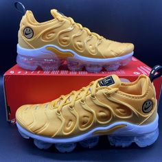 Nike Air Vapormax Plus ‘Go The Extra Smile’ Women’s Size 8 Do5874-700 No-Lid. Brand New Condition. Never Worn. No Lid 100% Authentic Women Size 8 Model #: Do5874-700 Contact Us With Any Questions You May Have. We Offer Bundle Discount, Shipping Savings. Check Out Our Store! We Have Cool Clothing From Brands Nike, Jordan, Under Armour, Etc. We Also Have For Sale New Or Used Video Games. Make Sure To Follow Us For Regular Footwear & Clothing. Nike Air Max With Air Cushioning For Streetwear, Breathable Custom Nike Sneakers, Yellow Athleisure Sneakers With Air Cushioning, Slip-on Sneakers With Air Cushioning For Streetwear, Yellow Air Max Cushioning Athleisure Sneakers, Functional Nike Air Max With Round Toe, Nike Air Max With Round Toe And Cushioning, Functional Nike Air Max With Air Cushioning, Custom Sneakers With Air Cushioning For Sports