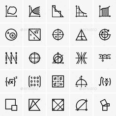 the different types of symbols that can be seen in this image