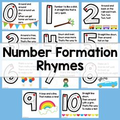 the numbers and letters that are used to teach children how to read them