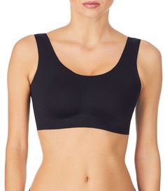 From Le Mystere&#x2C; this bra features:Seamless&#x2C; stretch fabricationContour&#x2C; wireless cups with light paddingScoop necklineWide non-adjustable straps Hook-and-eye back closureNylon/spandexHand wash/line dryImported. Black Sports Bra With Removable Pads And Scoop Neck, Black Scoop Neck Sports Bra With Removable Pads, Seamless Nylon Sports Bra With Scoop Neck, Seamless Scoop Neck Sports Bra In Nylon, Seamless Scoop Neck Nylon Sports Bra, Scoop Neck Seamless Nylon Sports Bra, Black Seamless Scoop Neck Bra, Black Seamless No-show Sports Bra, Scoop Neck Seamless Micro-elastic Sports Bra