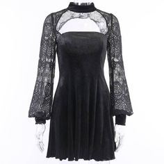 Gothic Lantern Long Sleeve Lace Velvet Patchwork DressS Length 83CM Bust 76-88CM Sleeve 68CM Shoulder 33CM Waist 60-70CM Hips 88-108CM



M Length 85CM Bust 80-92CM Sleeve 69CM Shoulder 34CM Waist 64-74CM Hips 92-112CM



L Length 87CM Bust 84-96CM Sleeve 70CM Shoulder 35CM Waist 68-78CM Hips 96-116CM Gothic Lantern, Streetwear Patchwork, Harajuku Dress, Gothic Streetwear, Velvet Patchwork, Bohemian Clothing, Pleated Mini Dress, Mini Dresses For Women, Gothic Dress