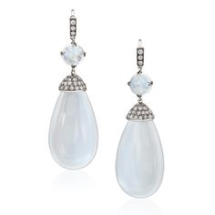 Moonstone Drop Earrings Stephen Silver, Moonstone Drop Earrings, Turkish Jewelry, Moonstone Earrings, Lovely Jewellery, Earrings Collection, Summer Jewelry, Moon Stone, Pear Shaped