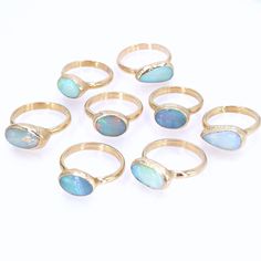 Opal Ring, Raw Opal Ring, Gold Ring, Opal, Stacking Ring, Stone ring, Raw Stone Ring, Gemstone Ring, Stackable Stone Ring, October Birthstone. * Unique Opal ring with the most beautiful colors of Opal * ** This listing is for one ring ** ♣ Gemstone - Australian Opal. ♣ Metal - Gold plated ( 18k) OR Silver plated - Thick layer of 1 micron, over Brass, Nickel Free. ♣ Ring - please select your size. ♣ Beautifully packaged, ready for gift giving. ♣ Each piece is MADE BY HAND soldering technique ♣ RI Opal Gemstone Open Ring, Opal Crystal Open Ring With Gemstone, Opal Open Ring Promise Ring, Opal Open Ring With Stone Setting For Anniversary, Opal Promise Ring With Bezel Setting, Adjustable Opal Ring With Bezel Setting, Open Crystal Ring With Stone Setting For Jewelry Making, Unique Opal Ring, Raw Opal Ring