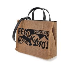 a burluck bag with the words ferroagno's on it