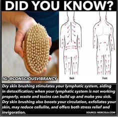 Dry Brushing Skin, Skin Brushing, Black Fitness, Natural Health Remedies, Veggie Burger, Health Info, Health And Beauty Tips, Dry Brushing