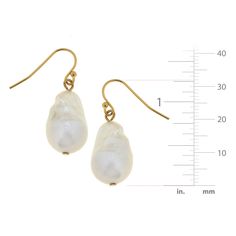 Genuine Freshwater Baroque Pearl Dangle Earrings 1.25 inches Handcast 24Kt Gold Plated Handmade in San Antonio, TX Susan Shaw, Brighton Jewelry Necklace, Pearl Chain Necklace, Freshwater Pearl Earrings, Freshwater Pearls Earrings, 24kt Gold, Pearl Earrings Dangle, Wire Earrings, Pearl Chain