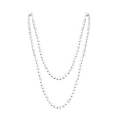 PRICES MAY VARY. Material: Made with high quality round imitation pearls, No clasp，comfortable to your daily wear, nickel free and anti-allergic. Size: Length: 59"/150cm; Weight: 40g.Lightweight， Pearl Size: 8mm in diameter.The long pearl necklace can be wrapped around multiple times. All pearls are securely knotted with silk blend cord to prevent it from breaking. Feature: The pearl necklace choker is minimalist and vintage designed without any complicated elements, shimmering pearls and charmi 1920 Jewelry, Flapper Girls, Flapper Accessories, Great Gatsby Themed Party, Gatsby Headpiece, Fashion Airport, Pearl Necklace Choker, Band Necklace, Long Pearl Necklaces