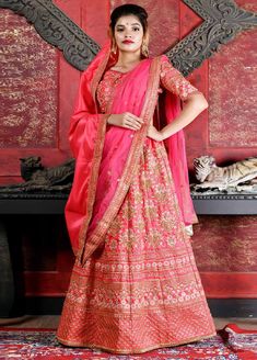 Buy Now Pink Color Designer Ethinc Wear Lehenga Choli | Shreedesignsnx Lehenga Choli Latest, Designer Bridal Lehenga Choli, Winter Shawl, Pink Lehenga, Bridal Lehenga Choli