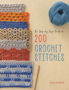 the book is about crochet stitches and how to use them for projects like knitting