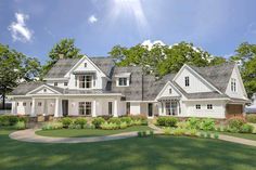 this is an artist's rendering of these country house plans