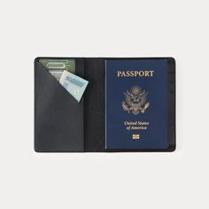 a passport case with an id card holder