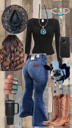 Winter Cowgirl Outfit, Winter Cowgirl, Cute Western Outfits, Western Girl Outfits, Cute Cowgirl Outfits, Casual Country Outfits, Cowgirl Outfit, Country Style Outfits, Western Wear Outfits