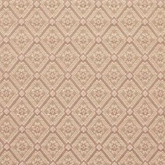 a beige and pink wallpaper with an intricate design