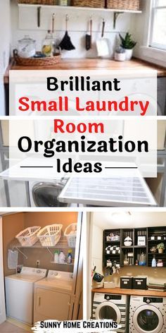 small laundry room organization ideas for the home