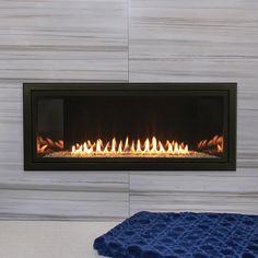 Empire Boulevard 36-in Vent Free Linear Gas Fireplace - VFLB36FP Propane Gas Fireplace, Sheet Metal Shop, Vent Free Gas Fireplace, Gas Fireplace Insert, Decorative Pebbles, Linear Fireplace, Free Gas, Bbq Island, North Country