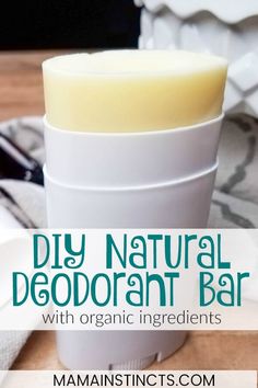 DIY Natural Deodorant Bar (with Organic Ingredients) Deodorant Diy, Kids Deodorant, Homemade Natural Deodorant, Diy Natural Deodorant, Deodorant Containers