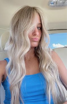 #blondhair #hair #haircolor #hairgoals #haircare #baylage #hairgoals #blonde Root Smudge, Ice Blonde Hair, Perfect Blonde Hair, Hair Goal, Cute Blonde, Blonde Balayage Highlights, Ice Blonde, Perfect Blonde, Dyed Blonde Hair