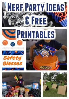 nerf party ideas and free printables