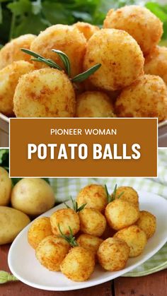 Pioneer Woman Potato Balls German Potato Balls Recipe, Pioneer Woman Potato Croquettes, Fried Potato Balls With Cheese, Pioneer Woman Crispy Potato Halves, Pioneer Woman Thanksgiving Sides, Mash Potato Appetizer, Cheesy Finger Foods, Potato And Cheese Balls, Crispy Potatoes Balls