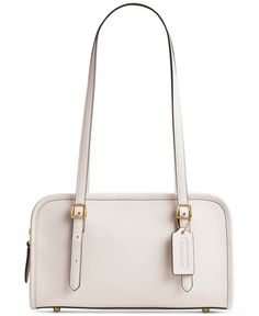 in stock Elegant Coach Rectangular Shoulder Bag, Elegant Rectangular Coach Shoulder Bag, Elegant Coach Shoulder Bag For Travel, White Coach Purse, Coach Purse, Tote Backpack, White Bag, Coach Bags, Fashion Bags