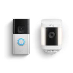 Increase your sense of protection and safety at home with this easy to install surveillance bundle. The Battery Doorbell Plus + Spolight Cam Plus Battery White Bundle gives you visibility to things happening inside and outside your home with the Smart Wireless Doorbell Camera and Smart Security Video Camera. Ring Battery Doorbell Plus + Spolight Cam Plus Battery White Bundle Tablet Amazon, Ring Video Doorbell, Fire Tablet, Ring Video, Alexa Echo, Doorbell Camera, Wireless Doorbell, Amazon Devices, Ring Doorbell