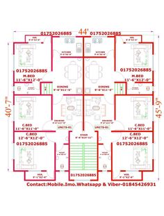 the floor plan for a three bedroom house with two bathrooms and an attached garage area