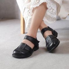 Casual T-strap Sandals With Low Heel, Black Low Heel T-strap Sandals, Comfortable Closed Toe T-strap Sandals, Heels Summer, Pig Skin, Rubber Heels, Chunky Heels, Make You Feel, Heel Height