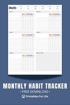 Juggling multiple goals and resolutions? This printable monthly habit tracker is perfect for the busy go-getters. Track up to 10 habits per week for a whole month at a glance. With its undated format, you can reuse it repeatedly year-round. Carefully plan your routines, jot down rewards, and stay laser-focused on crushing your habits one month at a time. Goals And Resolutions, Free Download Printables