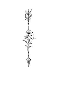 Arrow Tattoos Design, Arrow With Angel Wings Tattoo, Ladys Tattoos Ideas, Tattoo Ideas Arrow Design, Womens Arrow Tattoo, Family Of 4 Tattoo Ideas Symbolic, Virgo Arrow Tattoo, Flowers And Arrows Tattoo, Female Arrow Tattoo