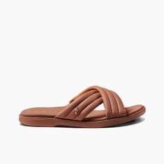 Shop Women's Sandals Lofty Lux X in Shroom at Reef. These sandals feature sustainable style, hand crafted details, dresses up from day to night. Travel Sandals, Woman Laying, Reef Sandals, Beach Adventure, Sustainable Style, Eco Friendly Fashion, Day To Night, Slides Shoes, To Night