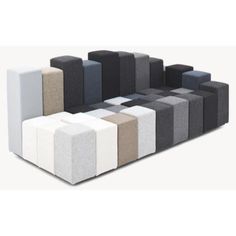 an assortment of different colored and black and white furniture