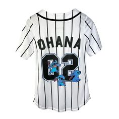 Dive into the tropical world of Lilo and Stitch with our Disney Ladies Baseball Jersey Shirt! This charming white and black shirt features playful prints, capturing the essence of the beloved characters. With a comfortable fit and a button-down style, it's perfect for casual outings for women. Embrace the magic of Disney with this shirt, combining style and nostalgia. Let Lilo and Stitch accompany you on your everyday adventures!•Officially licensed•100% polyester construction•Relaxed fit button Baseball Jersey Shirt, Everyday Adventures, Lilo Stitch, Disney Lilo, Disney Ladies, White Gifts, Baseball Jersey, Jersey Shirt, Baseball Jerseys