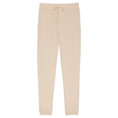 Thermal Pajama Pants In Beige Or Cream Color. Drawstring Waste. Just An Fyi, I Am Petite And These Pants Were Baggy On Me. They Do Not Fit Like They Do On The Model. H111 Comfortable Solid Bottoms For Pajama Party, Comfortable Solid Color Bottoms For Pajama Party, Stretch Solid Bottoms For Pajama Party, Soft Sleep Bottoms, Solid Color Sweatpants With Elastic Waistband For Daywear, Beige Stretch Sweatpants For Loungewear, Soft Long Sweatpants For Loungewear, Casual Beige Bottoms For Pajama Party, Beige Tapered Leg Lounge Pants