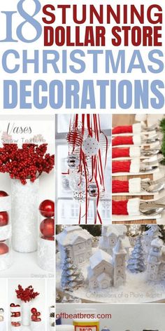 18 Stunning DIY Dollar Store Christmas Decoration Ideas Cheap Diy Xmas Decorations, 5 Below Store, Wine Glass Christmas Crafts, Diy Xmas Decorations, Store Christmas Decorations, Ideas Christmas Decoration, Dollar Store Christmas Decor, Potpourri Stovetop, Dollar Store Christmas Decorations