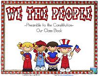 we the people poster with three children in red and white checkered outfits, one holding an american flag