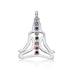 Bling Jewelry Buddha Chakra 925 Sterling Silver Pendant with Multi Color CZ stones Bling Jewelry,http://www.amazon.com/dp/B005Q0GGCA/ref=cm_sw_r_pi_dp_UebHrb92FAAA47A9 Buddha Pendant Necklace, Buddha Pendant, Spiritual Jewelry, Silver Pendants, Silver Pendant Necklace, Bling Jewelry, Cz Stone