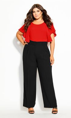 Magnetic Pant - black Plus Size Business Attire, Fashion Promotion, Professional Outfits Women, Elegante Casual, Suit Trousers, Stylish Work Outfits, Plus Size Pants, Professional Outfits, Clothing Styles