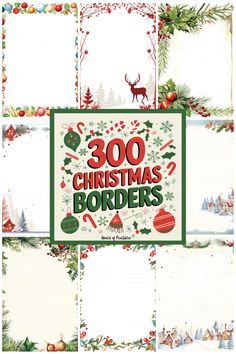 Add a festive touch to your crafts, letters, or party invites with this collection of 300 Christmas-themed borders. Featuring holly, ornaments, snow scenes, and more, these designs are perfect for holiday creativity. Free Printable Christmas Party Invitations, Cricut Heat Transfer Vinyl, Christmas Borders, Elegant Snowflake, Christmas Border, Party Invites, Christmas Party Invitations, Christmas Lettering