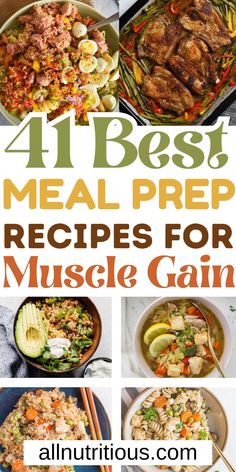 the best meal prep recipes for muscle gain