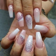 Latest Nails, White Coffin Nails, Nagellack Trends, Latest Nail Trends, Pink Nail, Gel Nail Designs