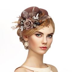 PRICES MAY VARY. Elegant Design: This Zinniday Victorian Retro Fascinator is a perfect accessory for women attending high tea parties or derby events. Inspired by the 20s and 50s fashion, it features a beautiful top hat design that adds a touch of sophistication to any outfit. Premium Quality: Made with high-quality materials, this fascinator ensures durability and comfort. The intricate detailing and craftsmanship make it a standout piece for those who appreciate vintage-style accessories. Versatile Style: Whether you're attending a wedding, church event, holiday banquet, or any other special occasion, this fascinator hat is designed to complement your outfit effortlessly. Its timeless appeal makes it suitable for various themed parties and gatherings. Unique Features: The Zinniday Victor Victorian Hats Woman, Tea Party Attire For Women, High Tea Hat, High Tea Hats, Kentucky Derby Cocktails, Tea Party Attire, Tea Hat, Tea Hats, Kentucky Derby Fascinator