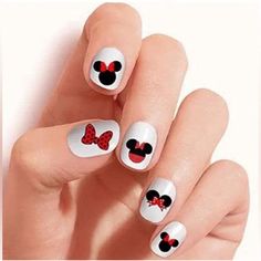 Questions? Leave A Comment Below! Minnie Mouse Nail Art, Mouse Nail Art, Disney Themed Nails, Mickey Mouse Nail Art, Mouse Nails, Mickey Mouse Nails, Minnie Mouse Nails, Mickey Nails, Summer Toe Nails