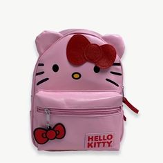 Super Cute Brand New Light Pink Faux Leather Hello Kitty Mini Bag Purse Backpack Hello Kitty Senior, Sanrio Backpack, Hello Kitty Backpack, Kitty Backpack, Sanrio Bag, Vegan Leather Backpack, Cartoon Backpack, Hello Kitty Bag, Victoria Secret Tote Bags